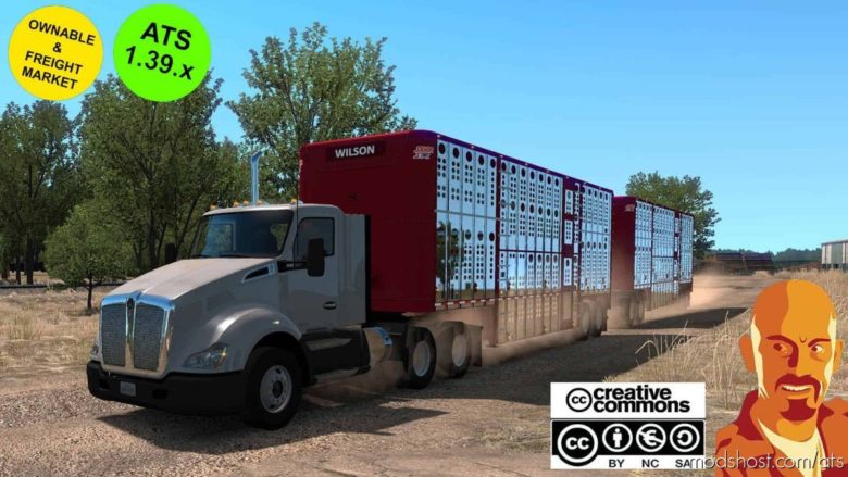 ATS Mod: Wilson Cattle Trailers 1.39 (Featured)