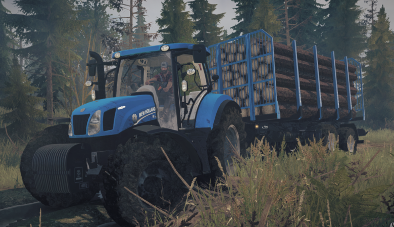 MudRunner Tractor Mod: NEW Holland T6.175 BluePower (14.10.2020) 1.01 (Featured)