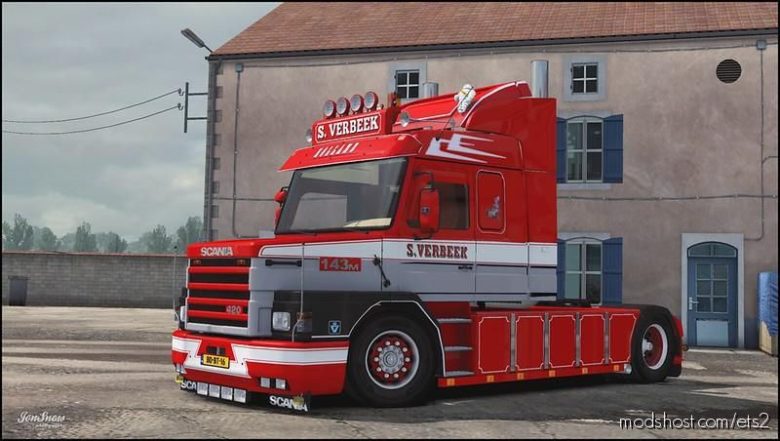 ETS2 Truck Mod: Scania 143 Torpedo Verbeek 1.39 (Featured)