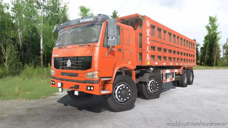 MudRunner Mod: Howo 8×8 Dump Truck 2008 (Featured)