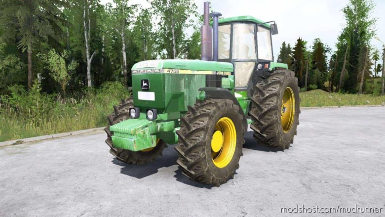 MudRunner Mod: John Deere 4755 Tractor (Featured)