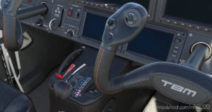 MSFS 2020 Mod: Daher TBM 930 Cockpit Livery Black Carbon (Image #3)