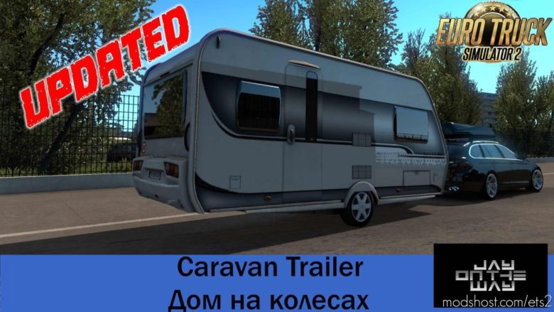 ETS2 Mod: Caravan Trailer V1.2 (Featured)