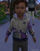 Sims 4 Kid Clothes Mod: Toddler Virgil Hoodie (Image #3)