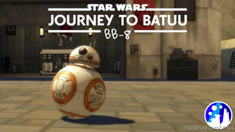 Sims 4 Mod: BB-8, White & Orange, BB Series Droid Override (Featured)