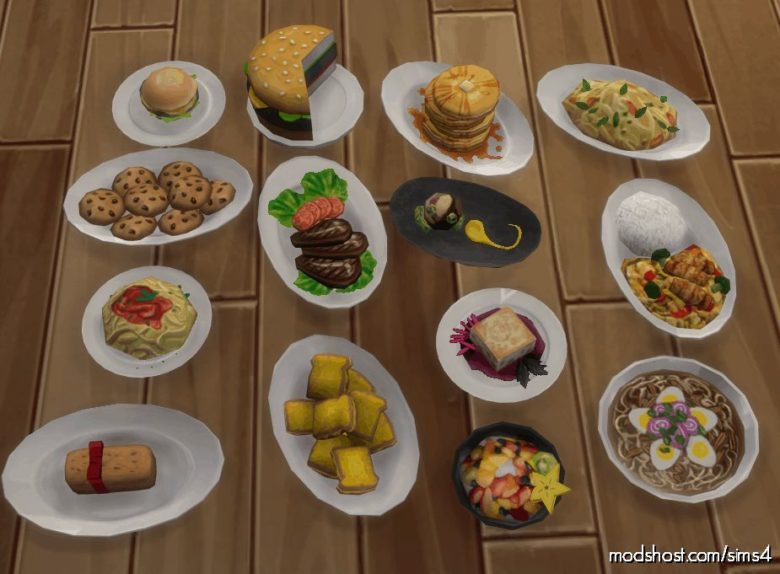 Sims 4 Mod: (WIP) A.I. Upscaled Food (Featured)