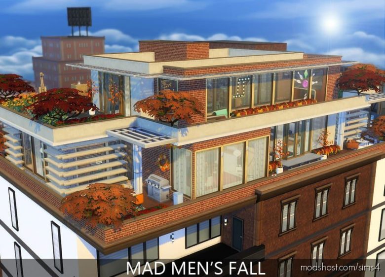 Sims 4 Mod: MAD MEN Fall House (Featured)