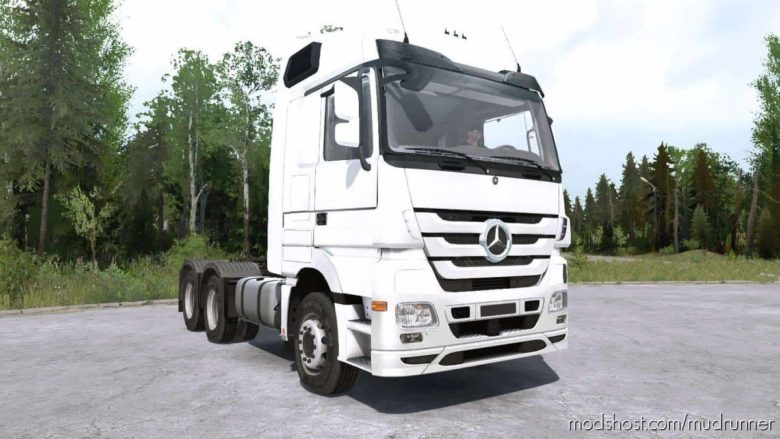 MudRunner Mod: Mercedes-Benz Actros (MP3) Truck (Featured)