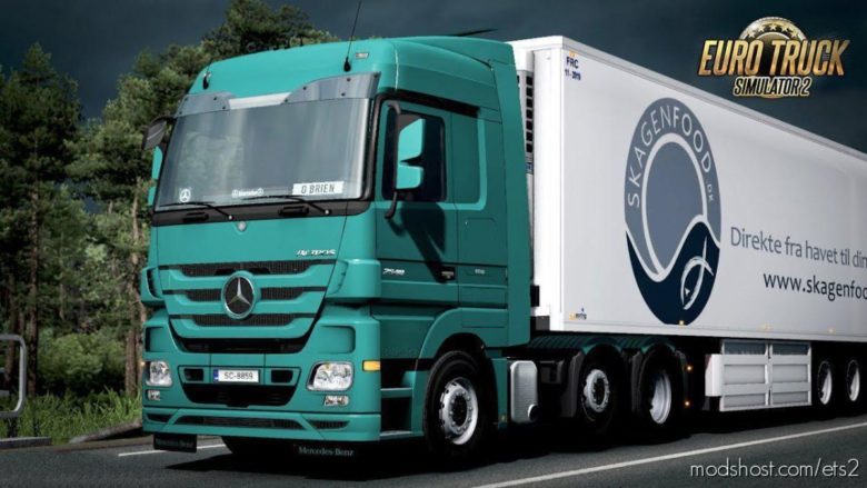 ETS2 Mod: Mercedes Actros MP3 EVR Engine Sound 1.39 (Featured)