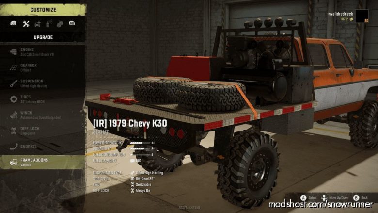 SnowRunner Car Mod: IR 1979 Chevrolet K30 V (Featured)