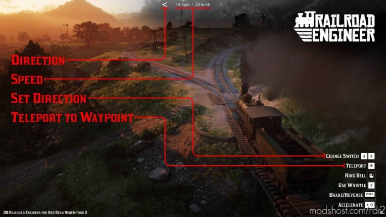 RDR2 Script Mod: The Curse Of The Ghost Train (Railroad Engineer V2.1) (Featured)