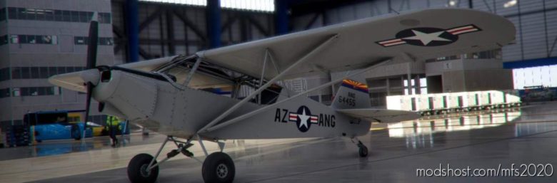 MSFS 2020 Livery Mod: Arizona AIR National Guard L-4 Piper CUB (Featured)