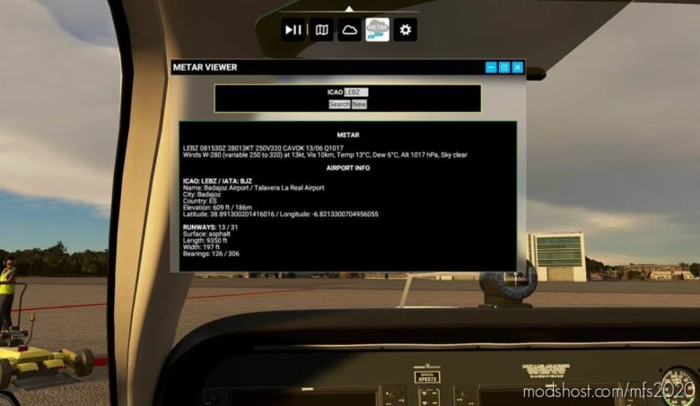 MSFS 2020 Tool Mod: Metar Viewer V1.1 (Featured)