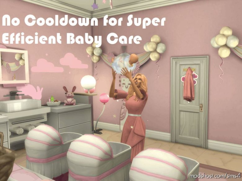 Sims 4 Mod: NO Cooldown For Super Efficient Baby Care (Featured)