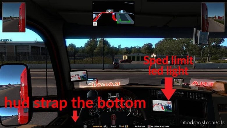 ATS Interior Mod: GPS RG PRO RED LED HD V6.0 (Featured)