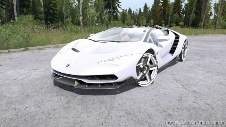 MudRunner Car Mod: Lamborghini Centenario Roadster 2016 (Featured)