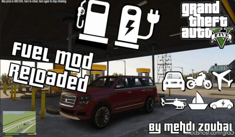 GTA 5 Script Mod: Fuel Mod Reloaded (Featured)