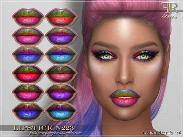 Sims 4 Makeup Mod: FRS Lipstick N223 (Featured)