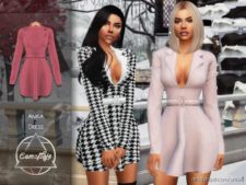 Sims 4 Clothes Mod: Camuflaje – Anika (Dress) (Featured)