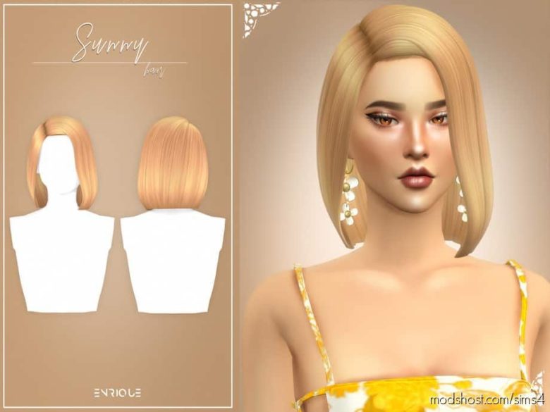 Sims 4 Mod: Enriques4 – Sunny Hairstyle (Featured)