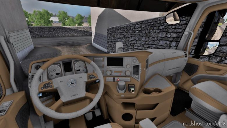 ETS2 Mod: Mercedes Actros MP4 LUX Interior 1.39 (Featured)