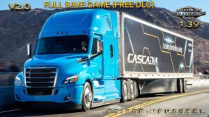 ATS Mod: Full Save Game 1.39 (Free DLC) Mpmodsdl V2.0 (Image #3)