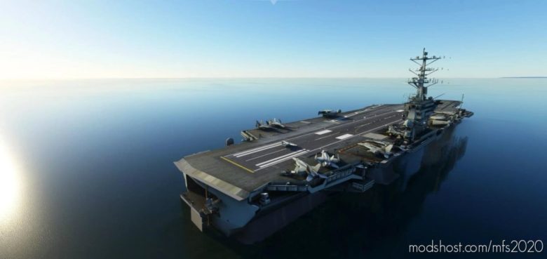 MSFS 2020 Airport Mod: Aircraft Carrier – USS Msfs – UK Mooring V1.1 (Featured)