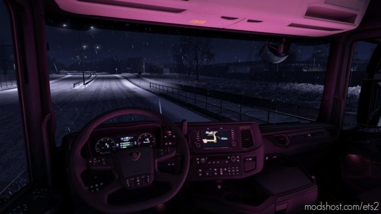 ETS2 Part Mod: Scania Next GEN RGB Cabin Light 1.39 (Featured)