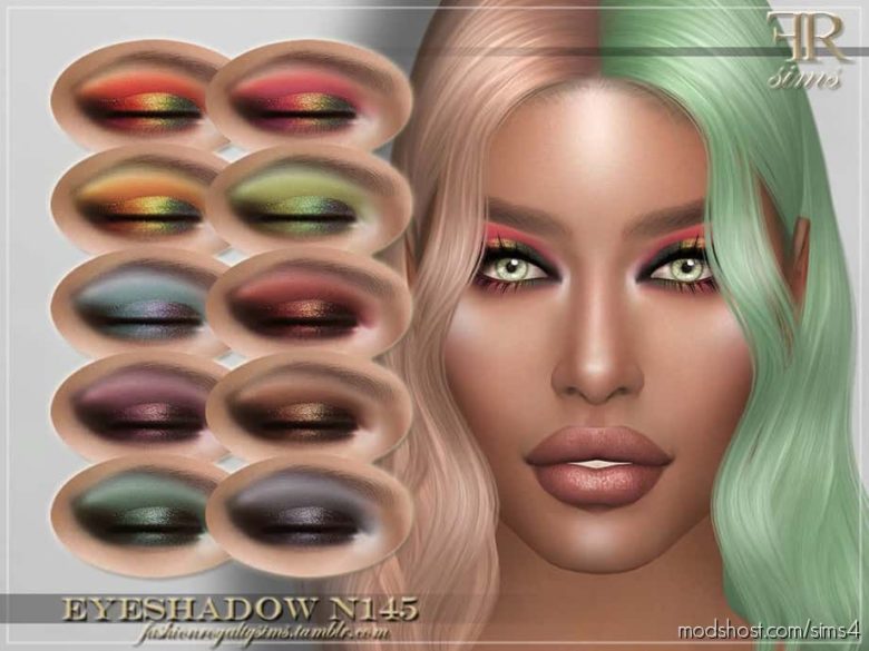 Sims 4 Makeup Mod: FRS Eyeshadow N145 (Featured)