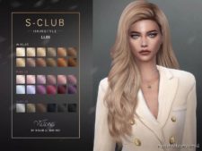 Sims 4 Mod: Sclub TS4 Hair N66 Victoria (Featured)