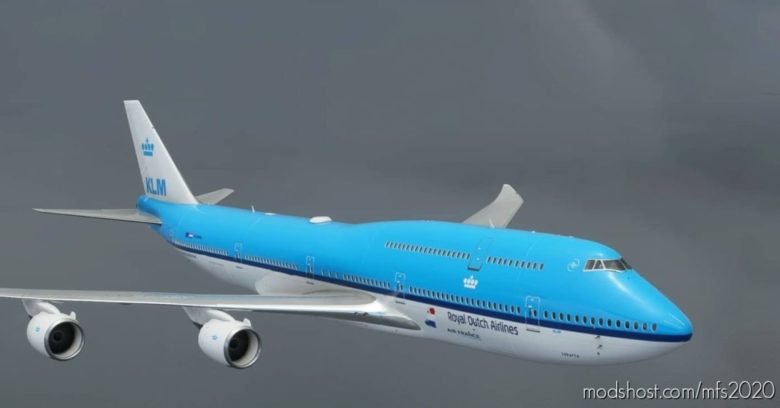 MSFS 2020 Livery Mod: Boeing 747-8 KLM Jakarta V2.0 (Featured)