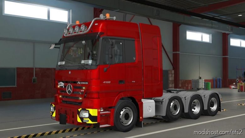 ETS2 Truck Mod: Mercedes-Benz Actros MP2 By Dotec 1.39 (Featured)