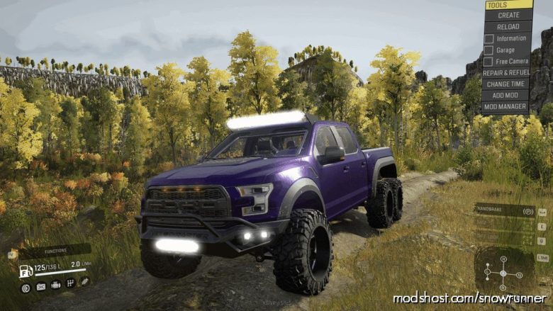 SnowRunner Car Mod: Frog’s 2018 Ford Hennessey Velociraptor 6×6 (Featured)