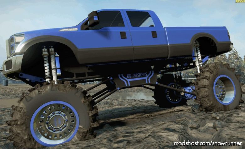 SnowRunner Car Mod: F-350 Diesel Mega MUD Truck V (Featured)