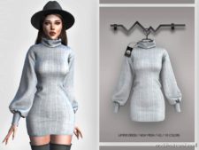 Sims 4 Clothes Mod: Jumper Dress BD385 (Featured)