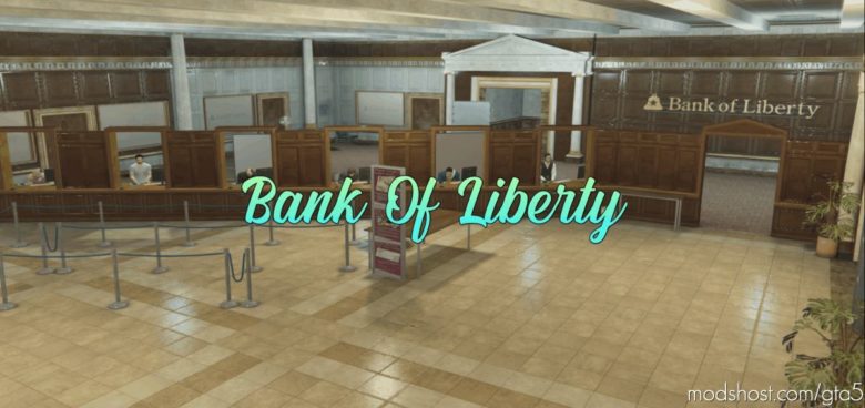 GTA 5 Map Mod: MLO GTA IV Bank Of Liberty Interior SP / Fivem (Featured)