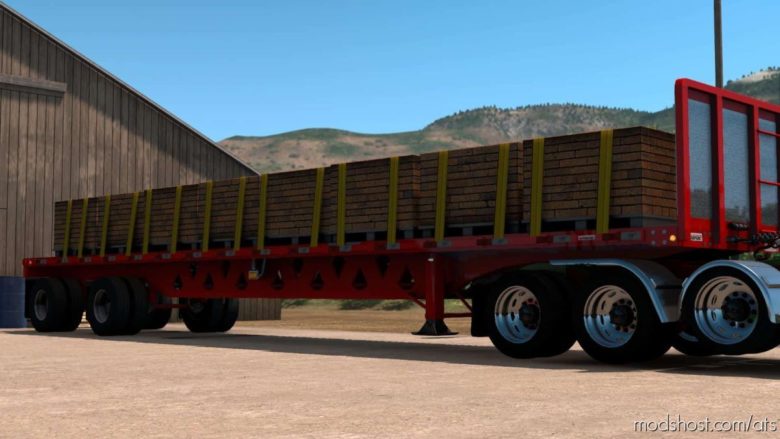 ATS Trailer Mod: Corby’s Manac Steel Flatbed 1.39.X (Featured)