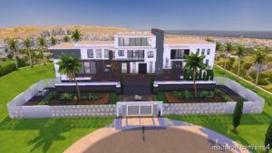 Sims 4 House Mod: Celebrity Modern Mansion (Image #3)