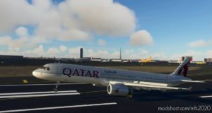 MSFS 2020 Livery Mod: A321 Qatar Airways 8K/4K (Image #2)