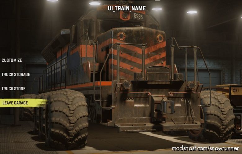 SnowRunner Mod: Public Test Server Only Train Truck And Trailer (Featured)