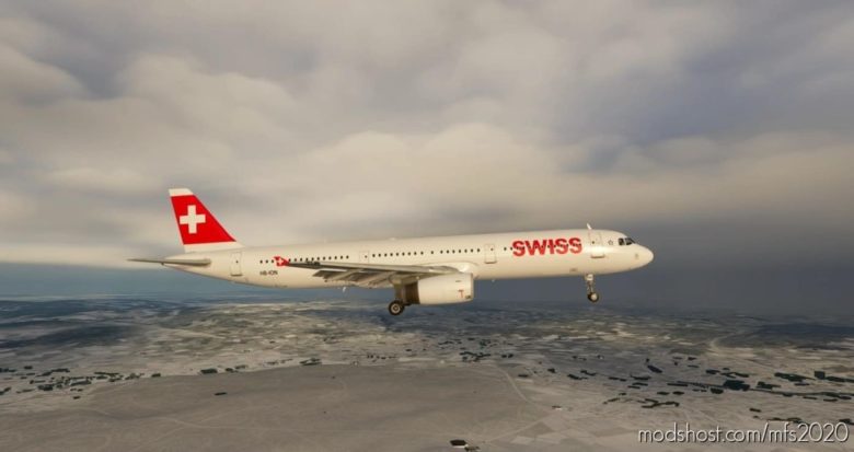 MSFS 2020 A321 Livery Mod: Swiss 8K/4K (Featured)