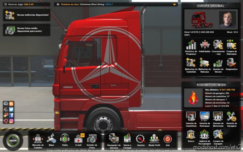 ETS2 Save Mod: Profile 1.39.2.1S (Featured)