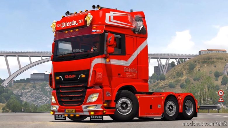 ETS2 Truck Mod: DAF XF106 480 Weeda Transport 1.39 (Featured)