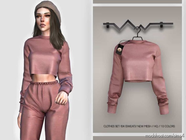 Sims 4 Mod: Clothes SET-104 (Sweat) BD397 (Featured)