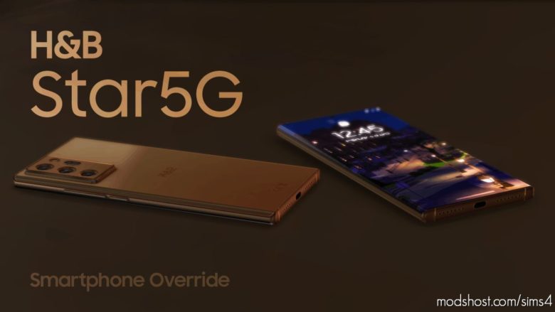 Sims 4 Object Mod: H&B Star5G – Smartphone Override (Featured)