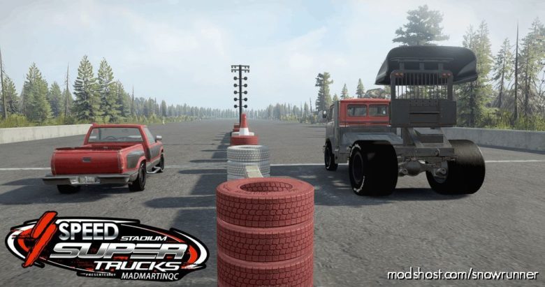 SnowRunner Map Mod: Stadium Super Truck (Featured)