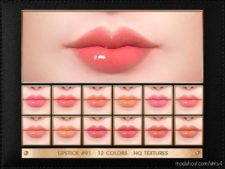 Sims 4 Makeup Mod: JUL Haos Cosmetics Lipstick #91 (Featured)