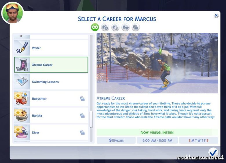 Sims 4 Mod: Xtreme Career (Featured)