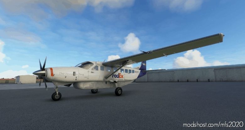 MSFS 2020 Mod: Fedex Feeder Cessna 208B Grand Caravan EX Livery (Featured)