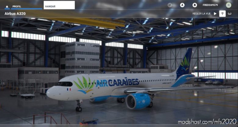 MSFS 2020 Livery Mod: 4K A320 AIR Caraïbes V1.1 (Featured)